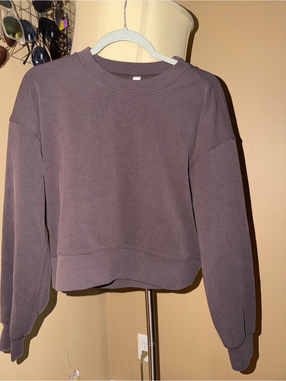 lululemon athletica  Ribbed Crew Sweatshirt chocolate brown